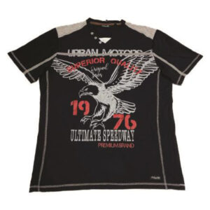 Short Sleeve Round Neck All Over Pigment Printed T-shirt