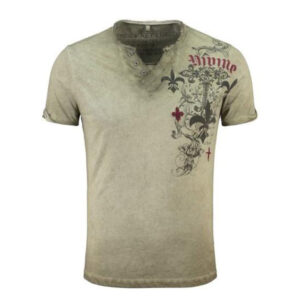 Short Sleeve Round Neck wash print T-shirt